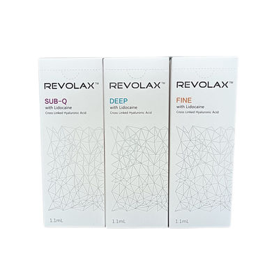 1,1 ml Preenchimento dérmico Revolax Lábios finos Ácido hialurônico facial para preenchimento de rugas