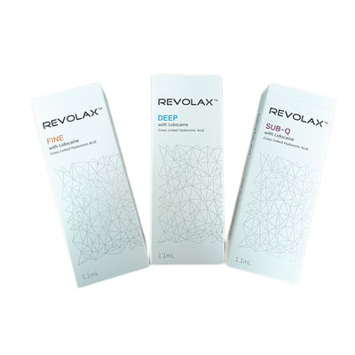1,1 ml Preenchimento dérmico Revolax Lábios finos Ácido hialurônico facial para preenchimento de rugas