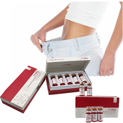As injeções de dissolução gordas Kybella 10Ml/Vial da solução vermelha da lipólise