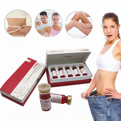 As injeções de dissolução gordas Kybella 10Ml/Vial da solução vermelha da lipólise