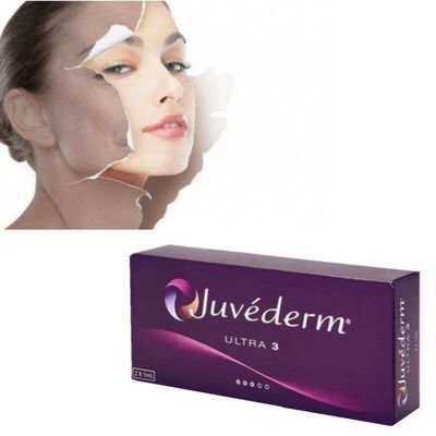 Hyaluronic Dermal Juvederm Ultra 3 Preenchimento de lábios Facial Preenchimento de bochecha sutil