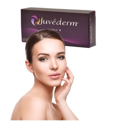 Preenchimento da pele do queixo Juvederm Injeções labiais Gel transparente Preenchimento dérmico para os seios