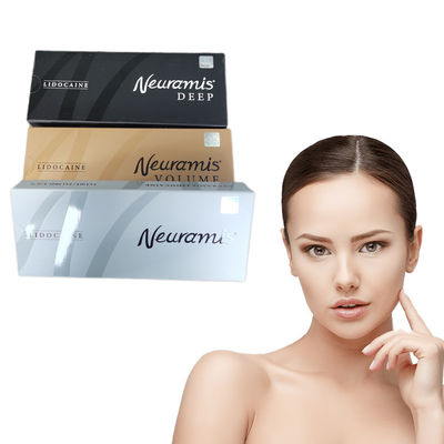 Preenchimento dérmico Neuramis seguro 24 mg/mL no queixo, bochecha, injeção, nariz, lábios carnudos