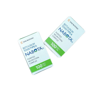 Coréia 100iu NABOTA injeção de remoção de rugas  facial para remover linhas de expressão