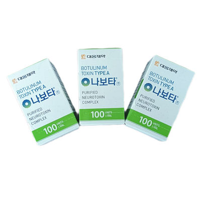 Coréia 100iu NABOTA injeção de remoção de rugas  facial para remover linhas de expressão