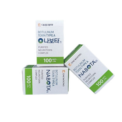 Injeção facial fina na panturrilha Nabota 100 unidades  para remover rugas da testa ISO