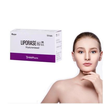 Pó Liofilizado Injeção de Liporase Branca Dissolvente de Preenchimento de Hialuronidase Facial Coreano