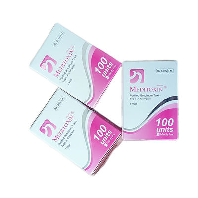 das injeções Botulinum da toxina da remoção do enrugamento 2.5mL toxina Botulinum de Meditoxin para datilografar 100 unidades
