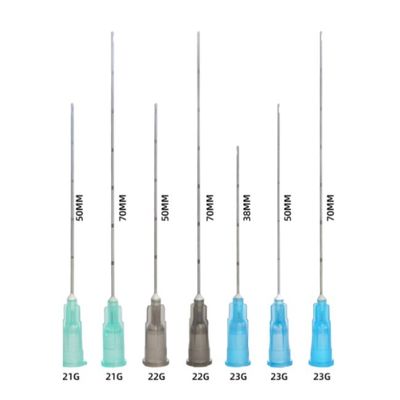 Agulhas hipodérmicas sem corte médicas da micro agulha sem corte de aço inoxidável da cânula