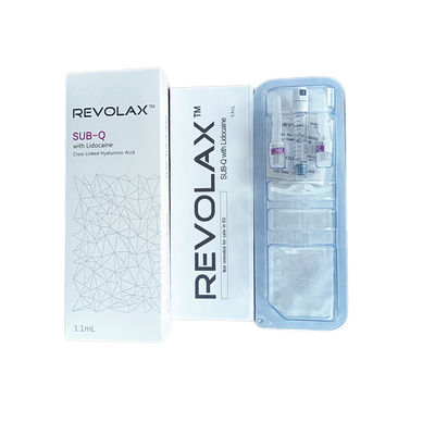 Enchimentos ácidos hialurónicos secundários-q profundos ligados transversais da multa de 24mg/Ml Revolax