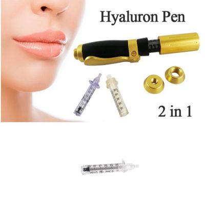 Caneta de preenchimento hialurônico de 3 níveis 0,3 ml 0,5 ml preenchimento labial de ácido hialurônico sem agulha