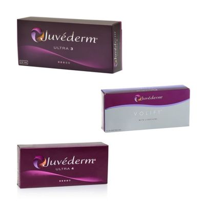 Injeção cutânea do enchimento de Ultra3 Ultra4 Juvederm Voluma para enrugamentos profundos