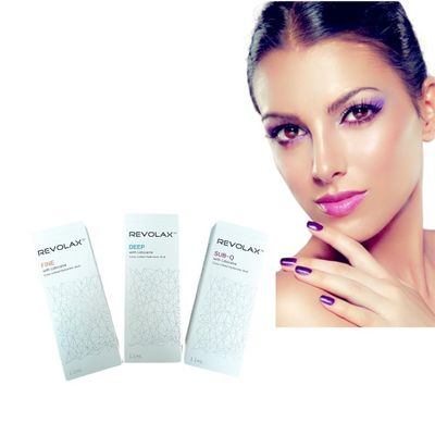 2 anos de validade e embalagem da seringa Revolax Filler Dermico para Rosto
