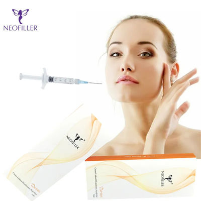 Enchimento dérmico de ácido hialurónico facial transparente para injecções hipodérmicas