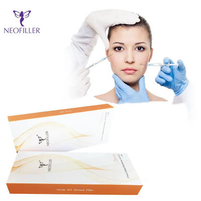 Profundidade de injecção transparente Filler dérmico de ácido hialurónico 1 ml 2 ml 10 ml 20 ml