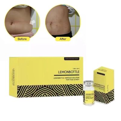 Solução de frasco de limão de alta concentração para injecções de dissolvimento de gordura 5 frascos para injectáveis X 10 ml de corpo inteiro