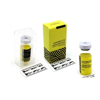 Solução dissolvente de gordura de alta concentração para rosto e corpo 10 ml x 5 garrafas de limão Embalagem asséptica descartável