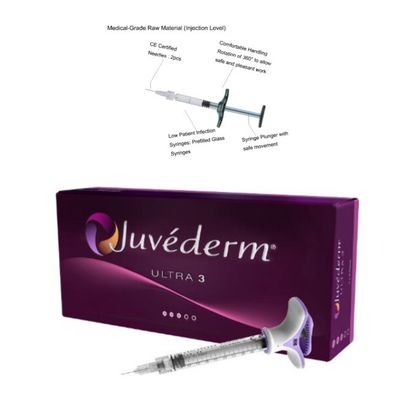 Gel de Ácido Hialurónico Juvederm Preenchimento Dermológico 6-9 meses Efeito Armazenamento à temperatura ambiente