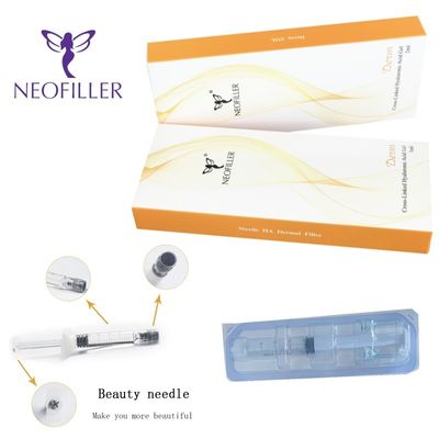 24 mg/ ml de enchimento cutâneo de ácido hialurónico transparente para injecção facial