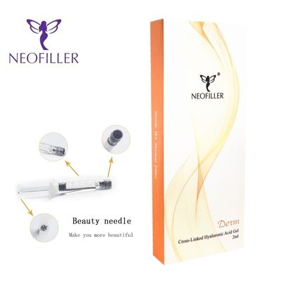 24 mg/ ml de enchimento cutâneo de ácido hialurónico transparente para injecção facial