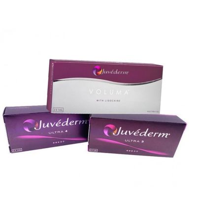 Juvederm Ultra 3 Ultra 4 Voluma Injectação de Enchimento Facial 2* 1 ml Para Pedaço Nasolabial