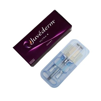 O bordo da cara ligou o gel ácido hialurónico cutâneo de Juvederm Ultra3 do enchimento