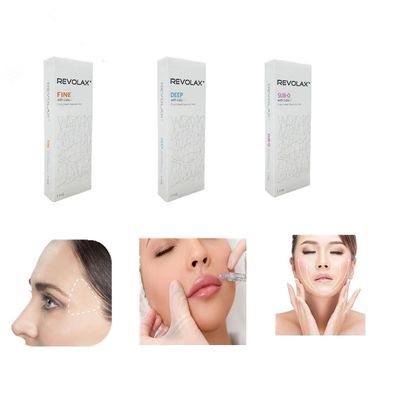 Ácido hialurónico líquido, preenchimento cutâneo, plástico facial Revolax