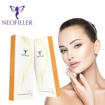 Enchimento de ácido hialurónico transparente para rejuvenescimento da pele facial