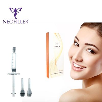 Enchimento de ácido hialurónico transparente para rejuvenescimento da pele facial