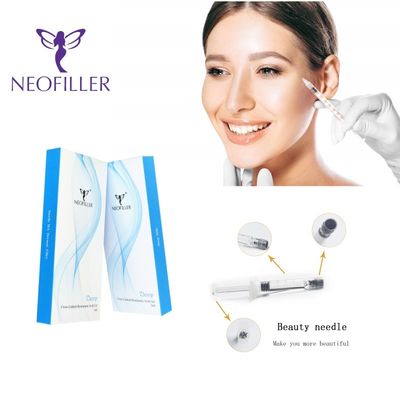 Ácido hialurónico translúcido transversal, preenchimento cutâneo, gel injetável, melhoramento facial de longa duração