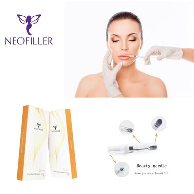 2 ml de Hyaluronic Acid Dermal Filler Transparente Gel Injetável Facial para Melhoria do local de injecção