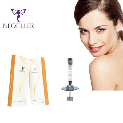 2 ml de Hyaluronic Acid Dermal Filler Transparente Gel Injetável Facial para Melhoria do local de injecção