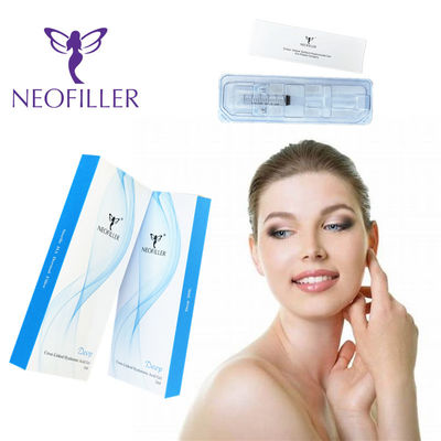 24 mg-ml de ácido hialurónico altamente eficaz Gel injetável para enchimento cutâneo 9-12 meses Longevidade Armazenamento à temperatura ambiente