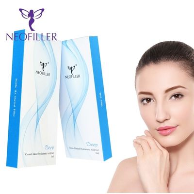 24 mg-ml de ácido hialurónico altamente eficaz Gel injetável para enchimento cutâneo 9-12 meses Longevidade Armazenamento à temperatura ambiente