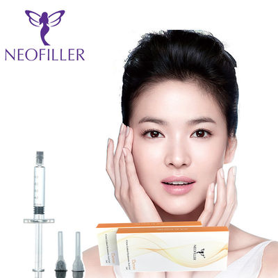 Ácido hialurónico transparente 24 mg-ml Filler Dermológico Gel Injetável 9-12 Meses Longevidade Rejuvenescimento Facial