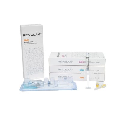1.1 ml Enchimentos de Lábios Dermicos Revolax Fine Deep Sub-Q para Injecção de Ácido Hyalurónico Anti- Rugas