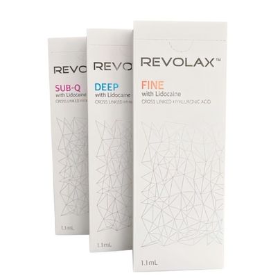 1.1 ml Enchimentos de Lábios Dermicos Revolax Fine Deep Sub-Q para Injecção de Ácido Hyalurónico Anti- Rugas
