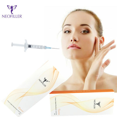 Tratamento de redução de rugas de gel injetável de injeção facial de ácido hialurônico suave e jovem para pele jovem