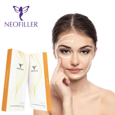 Tratamento de redução de rugas de gel injetável de injeção facial de ácido hialurônico suave e jovem para pele jovem