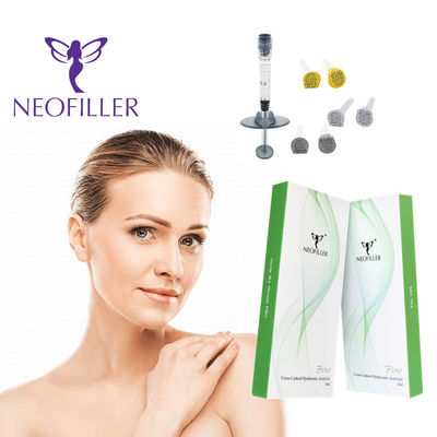 Ácido hialurónico transparente 24 mg- ml Preenchimento dérmico Gel injetável Injecção hipodérmica Melhoria facial
