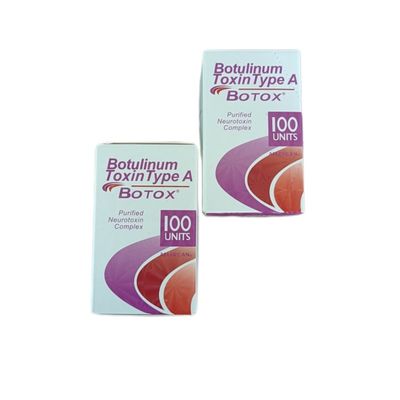Pó de Toxina Botulínica Allergan Botox 100U/frasco para Injeção Antirrugas com Armazenamento a 2-8°C e Fabricação por Fermentação