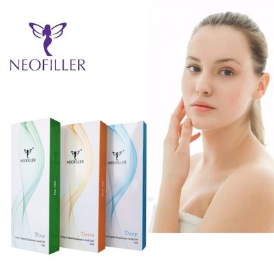 Preenchimento dérmico de ácido hialurônico certificado pela CE 10ml 20ml Gel injetável para tratamento de aprimoramento de contorno corporal facial