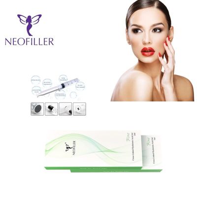 Gel injetável de preenchimento dérmico de ácido hialurônico, armazenamento de temperatura ambiente, aparência jovem de longa duração, aprimoramento facial