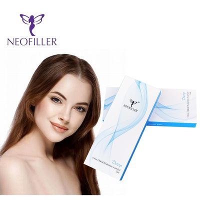 Neofiller Filler dérmico de ácido hialurónico profundo com 24 mg/ml Concentração durante 9-12 meses Longevidade através de injecção hipodérmica