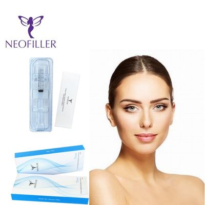 Neofiller 24 mg-ml de ácido hialurônico, preenchimento dérmico, gel injetável reticulado, fórmula de longevidade de 9 a 12 meses