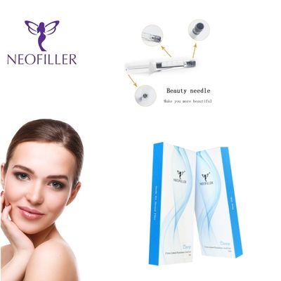 Neofiller 24 mg-ml de ácido hialurônico, preenchimento dérmico, gel injetável reticulado, fórmula de longevidade de 9 a 12 meses