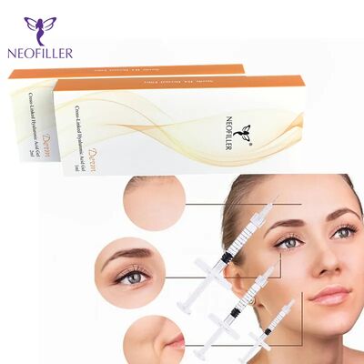 Neofiller Youthful Glow Hyaluronic Acid Dermal Filler com 24 mg/ ml Concentração durante 9-12 meses Longevidade através de injecção hipodérmica