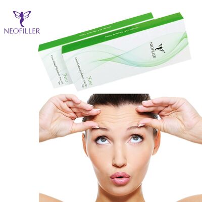 24mg-ml ácido hialurônico preenchimento dérmico gel injetável redução de rugas faciais 9-12 meses longevidade armazenamento de temperatura ambiente