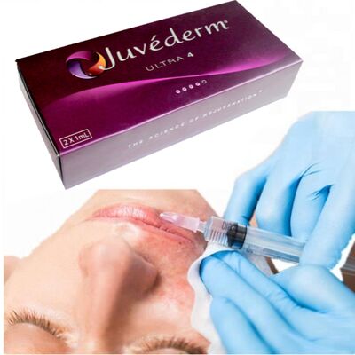 Aumento dos lábios Juvederm Preenchimento dérmico Ácido hialurónico cruzado Solução de reabastecimento de longa duração
