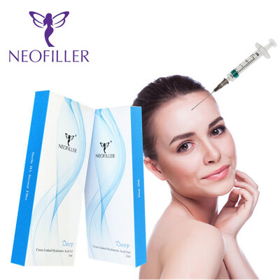 Neofiller Ácido Hialurónico Filler Dermal Gel Injetável com 24 mg/ ml Concentração durante 9-12 meses Longevidade e Armazenamento à temperatura ambiente